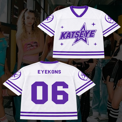 Collegiate Katseye Wildworld Tour Mixed Mesh Jersey Fan Edition
