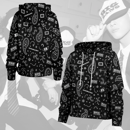 Edgy BIGBANG Shortstop Hoodie XX Cosmos Tour Fan Gifts