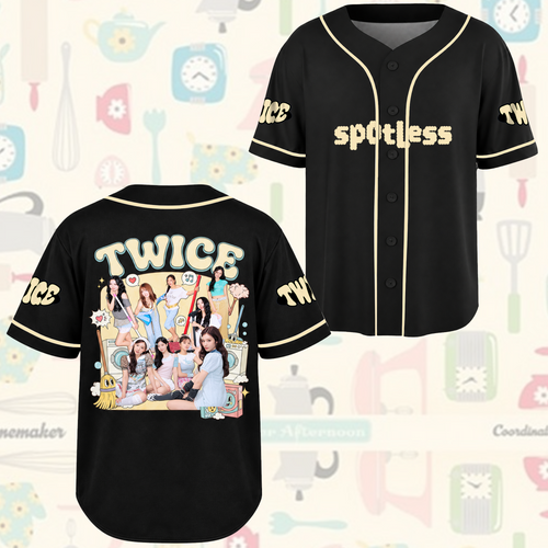 Dreamy Spotless T.W.I.C.E. Club Retro Americana Baseball Jersey For Once