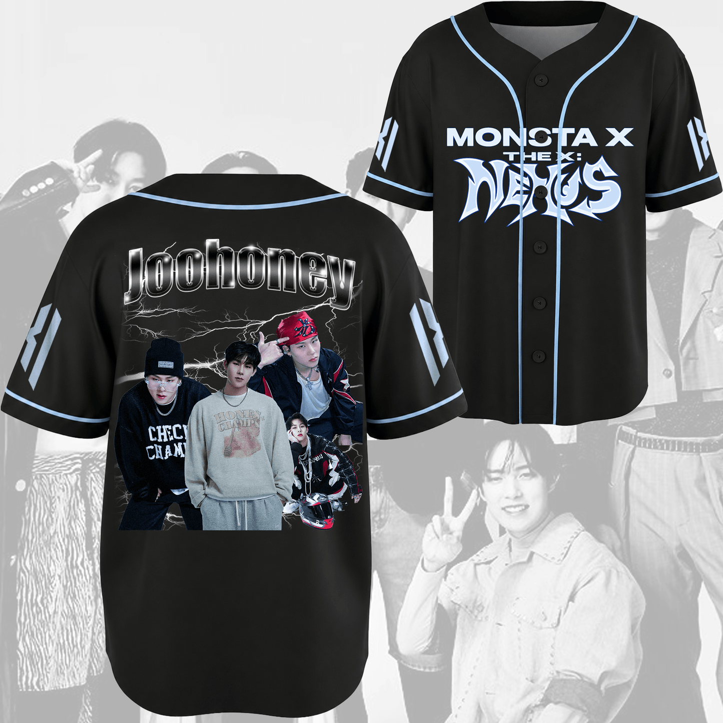 Monsta X World Tour  The X Nexus Baseball Jersey Fan Edition