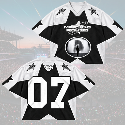 Electric Merry Go Round Army Club All Members Abstract Geometric Mixed Mesh Jersey For Fans