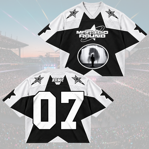 Electric Merry Go Round Army Club All Members Abstract Geometric Mixed Mesh Jersey For Fans