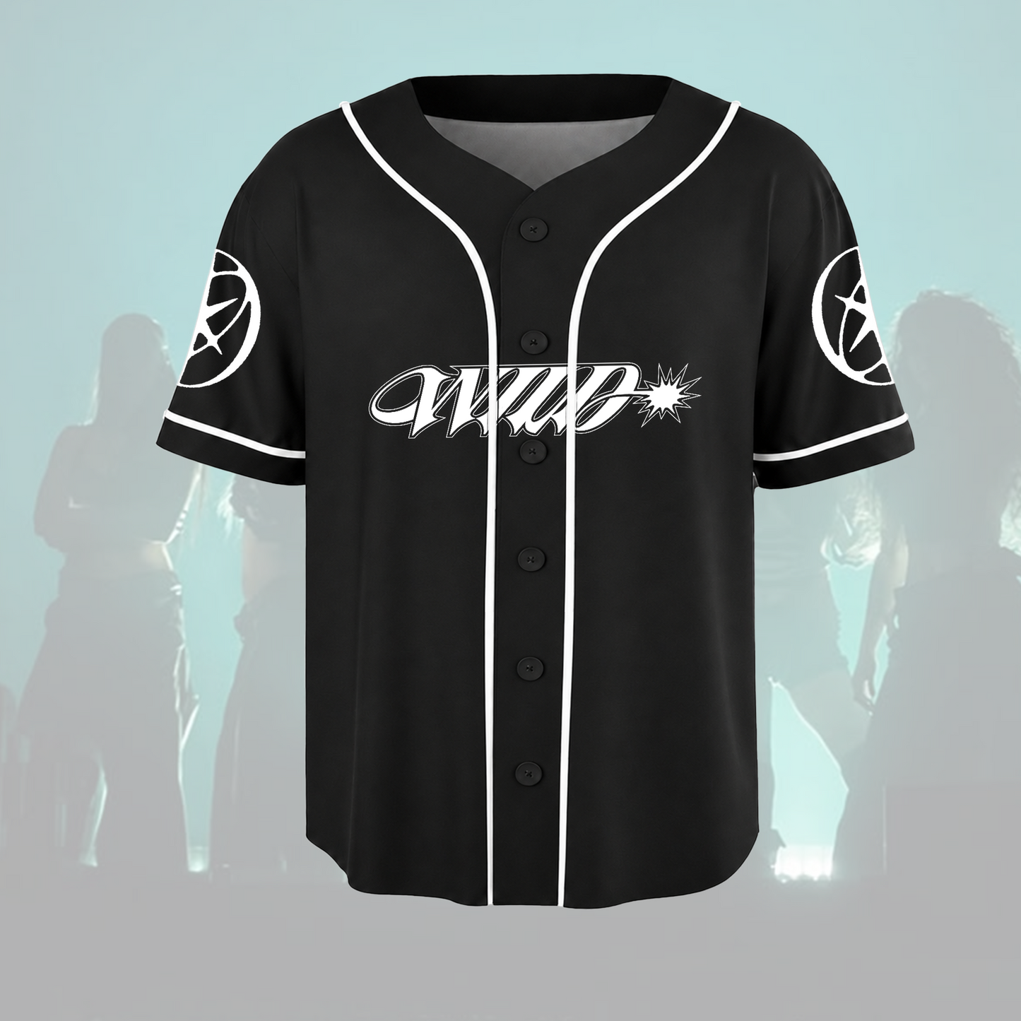 KATSEYE The Wild World Tour Baseball Jersey Eyekons Concert Shirt