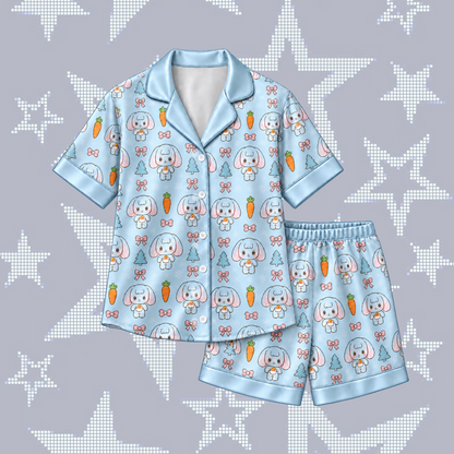 Adorable T.W.I.C.E. Club Tzuyu Tzuggumi Mascot Pastel Coquette Pajama Set For Once