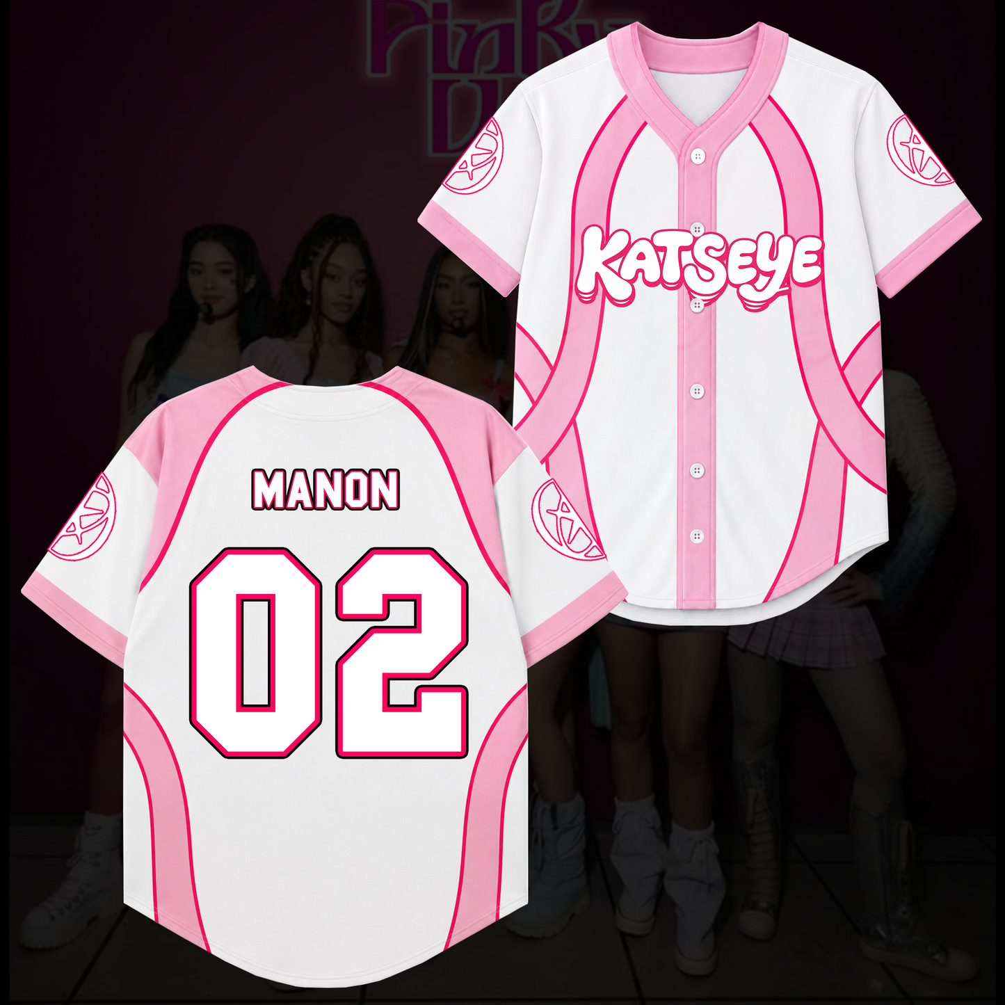 Candy Pink Katseye Wildworld Tour Baseball Jersey Gift For Fans