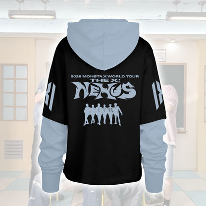 Monsta X  World Tour The X Nexus Shortstop Hoodie Gift For Fans