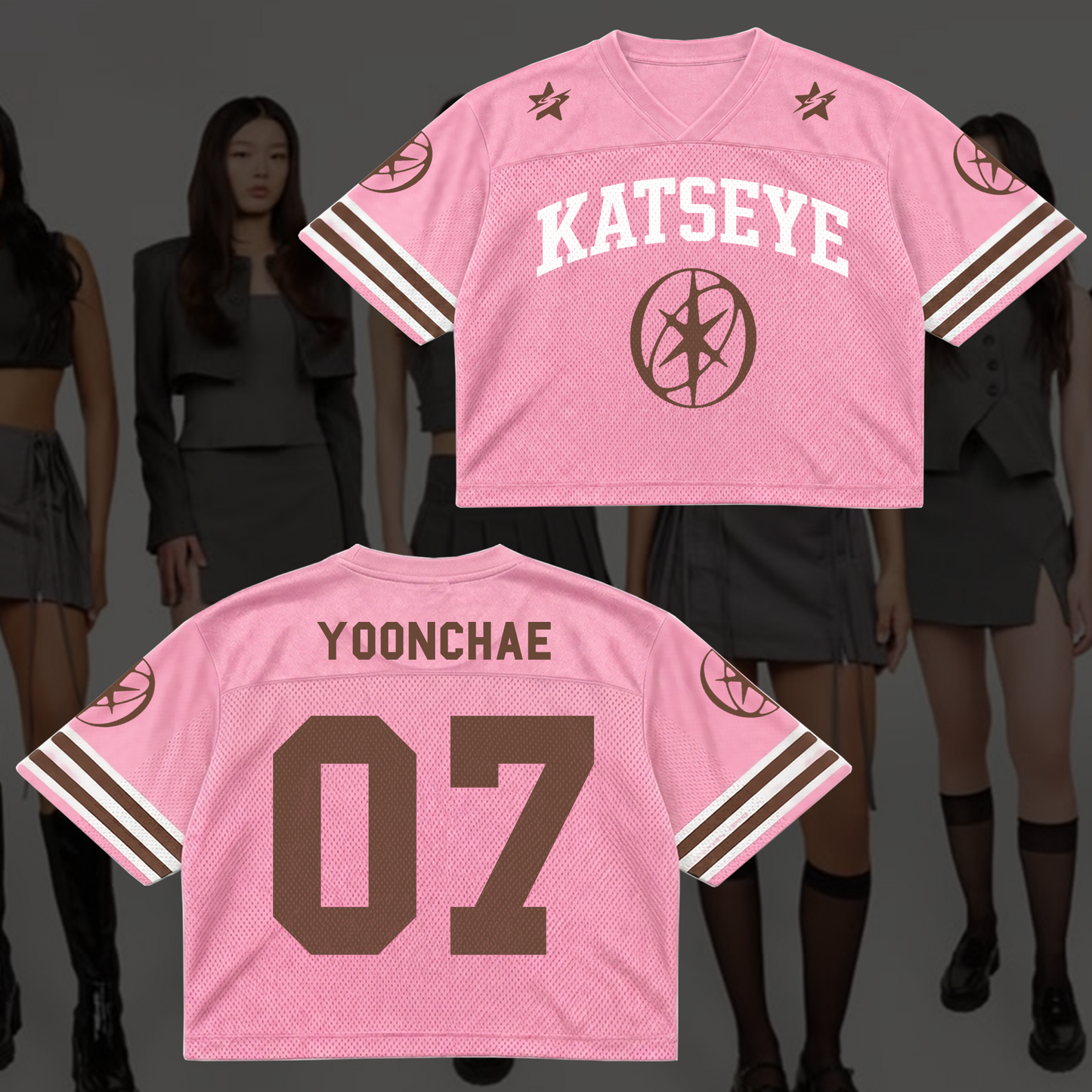 Magnificent KATSEYE Pink Mesh Jersey The Wildworld Tour Gift for Fan