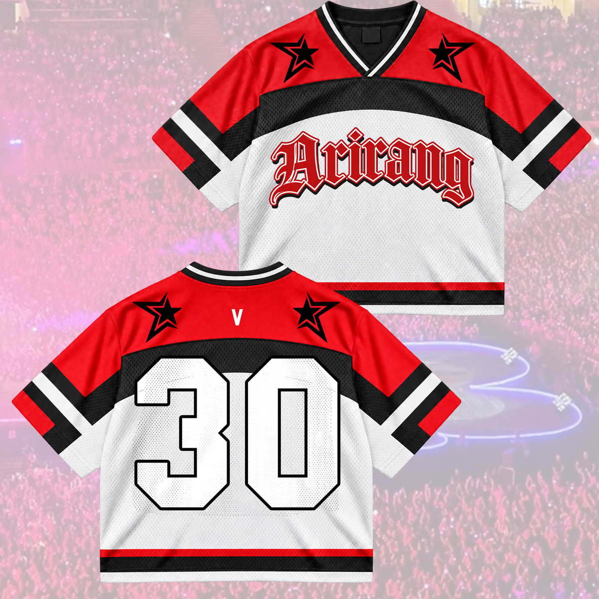 Untamed Arirang Army Club All Members Varsity Athletic Mixed Mesh Jersey For Fans