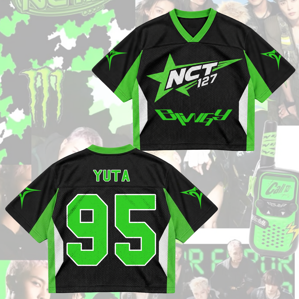 NCT 127 07 Blingy Album Cyber Star Mixed Mesh Trikot Geschenk für Fans