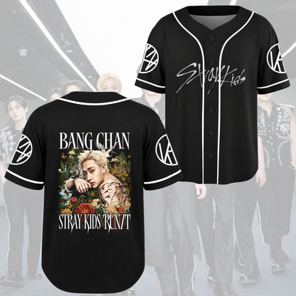 Marvelous Bang Chan Stray Kids Baseball Jersey Run It Kpop Gift for Fan
