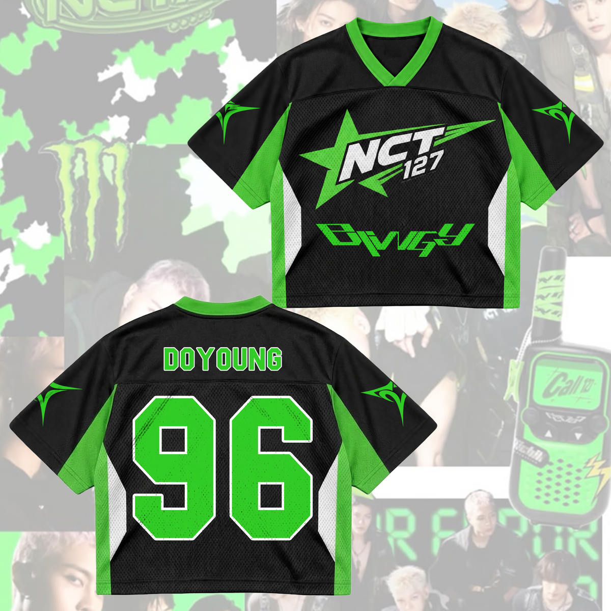 NCT 127 07 Blingy Album Cyber Star Mixed Mesh Trikot Geschenk für Fans