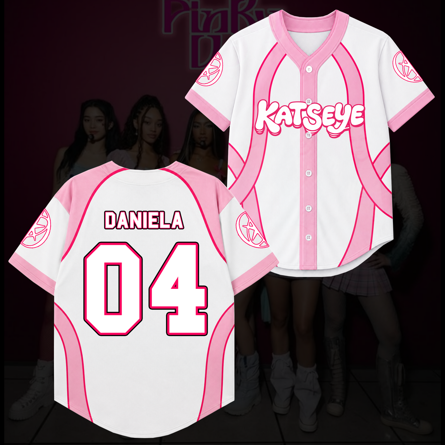 Candy Pink Katseye Wildworld Tour Baseball Jersey Gift For Fans