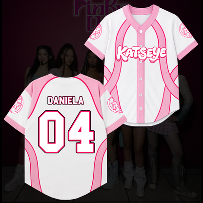 Candy Pink Katseye Wildworld Tour Baseball Jersey Gift For Fans