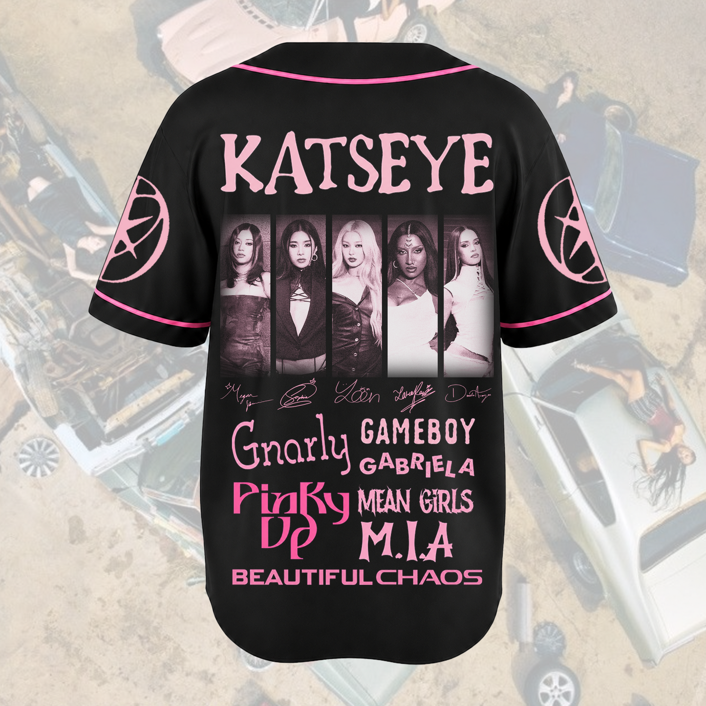 Vibrant Pulse Katseye The Wildworld Tour Baseball Jersey Fan Editon