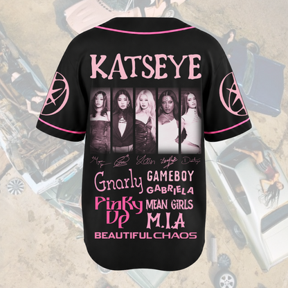 Vibrant Pulse Katseye The Wildworld Tour Baseball Jersey Fan Editon