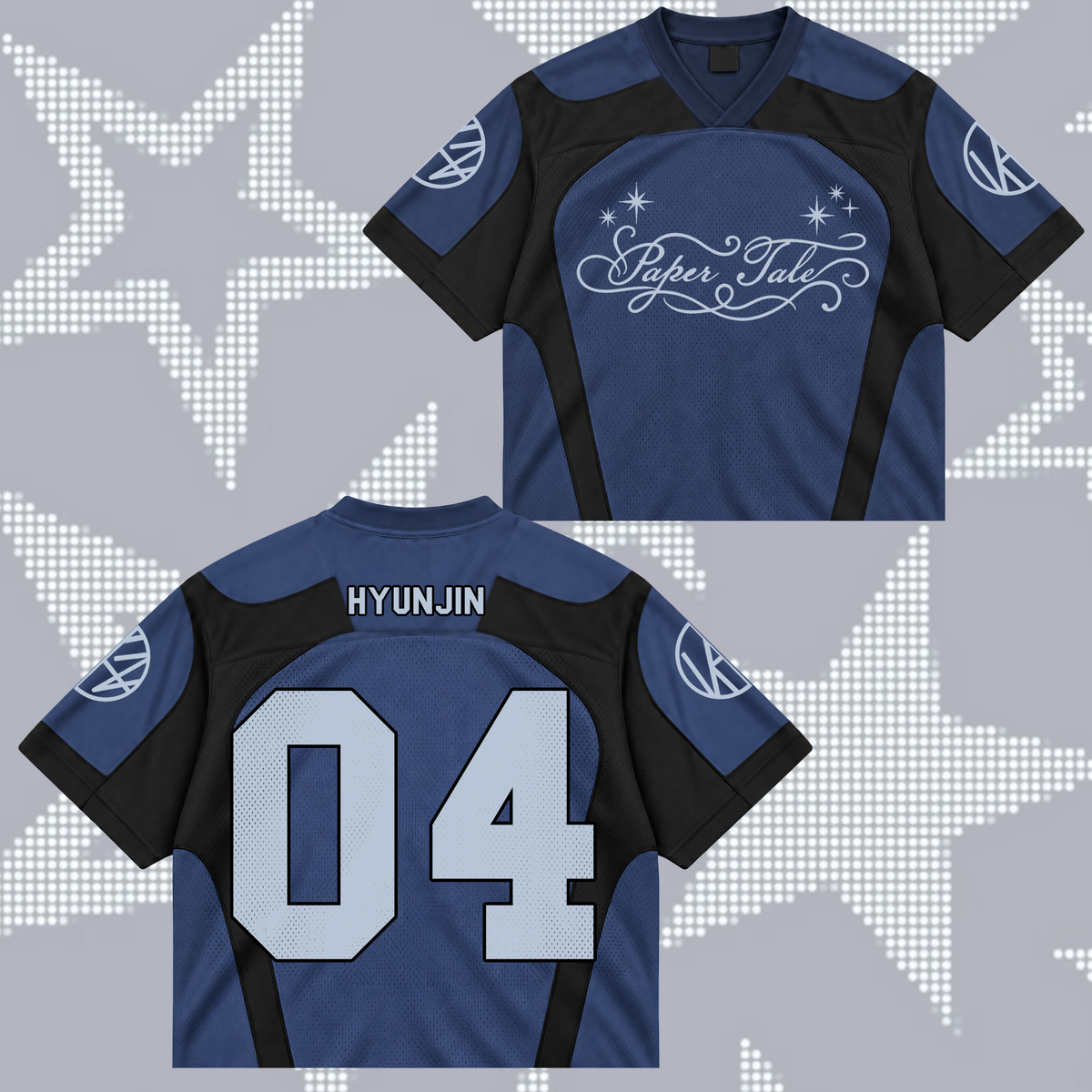 Fierce Paper Tale S.K.Z. Club All Members Futuristic Mixed Mesh Jersey For Stay