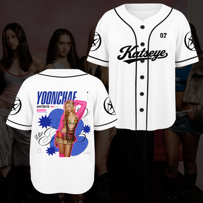 KATSEYE Fashion Baseball Jersey The Wildworld Tour Top Gift for EYEKONs