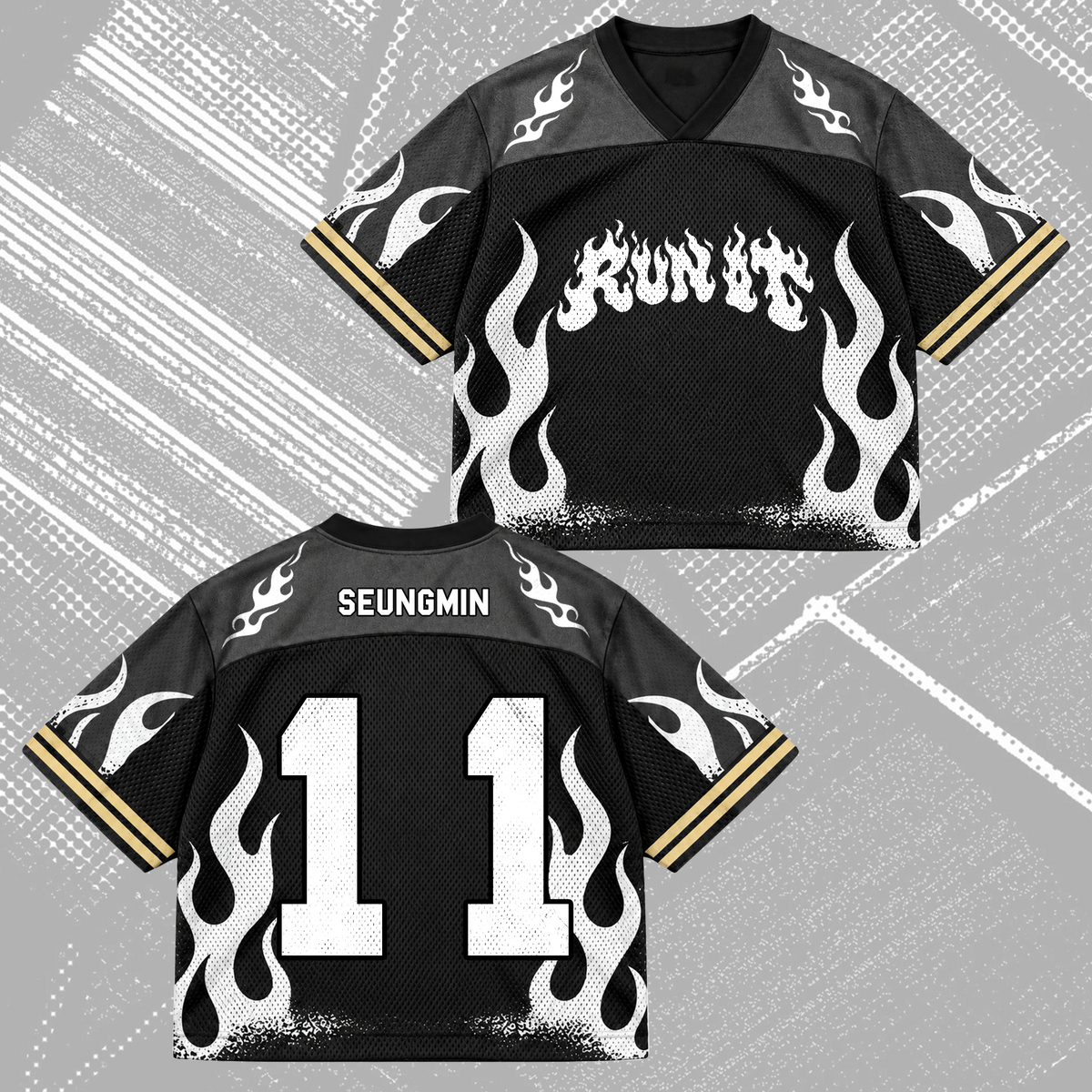Savage Run It Stay Club All Members Heavy Metal Mixed Mesh Jersey For Stay