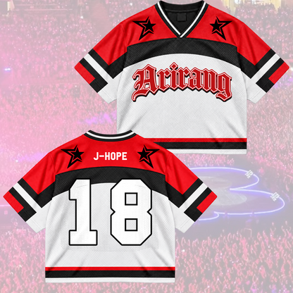 Untamed Arirang Army Club All Members Varsity Athletic Mixed Mesh Jersey For Fans