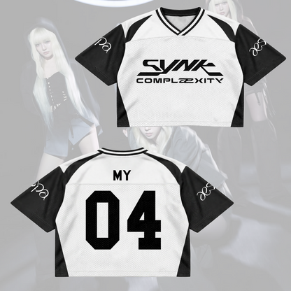 Aespa SYNK Complexity Mixed Mesh Jersey Concert Outfit Gift For Fans
