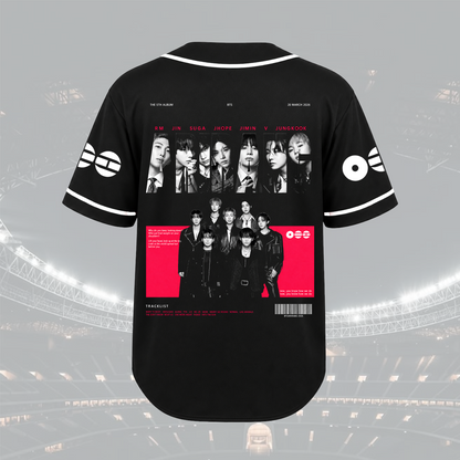 Dynamic Arirang BTS Retro Black Baseball Jersey For Army