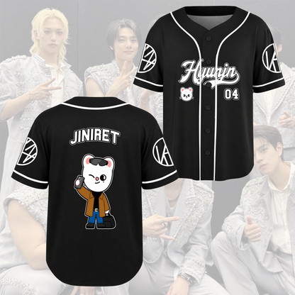 Stray Kids Run It Tour Baseball Jersey Skzoo Concert Gift for STAY