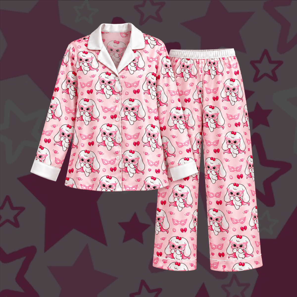 Sweet Looks Can Kill I.V.E. Club Wonyoung Cherry Pastel Coquette Pajama Set For Dive