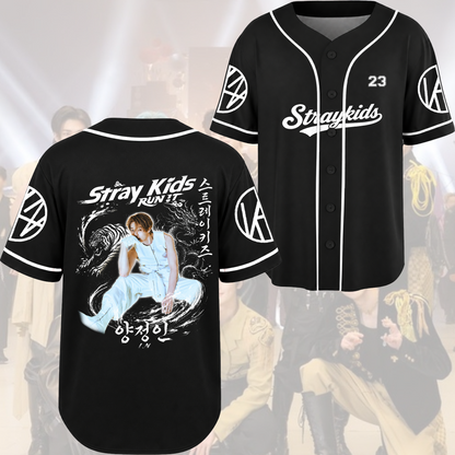 Stray Kids Run It World Tour Rebel Orient Streetwear Baseball Jersey Gift For Fans