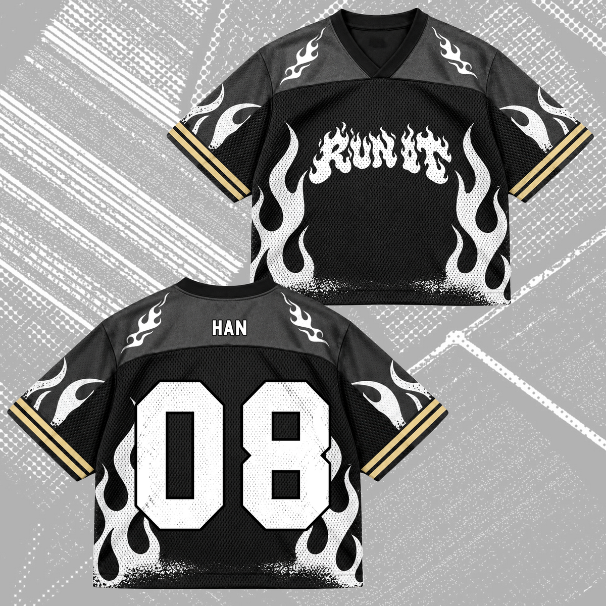 Savage Run It Stay Club All Members Heavy Metal Mixed Mesh Jersey For Stay