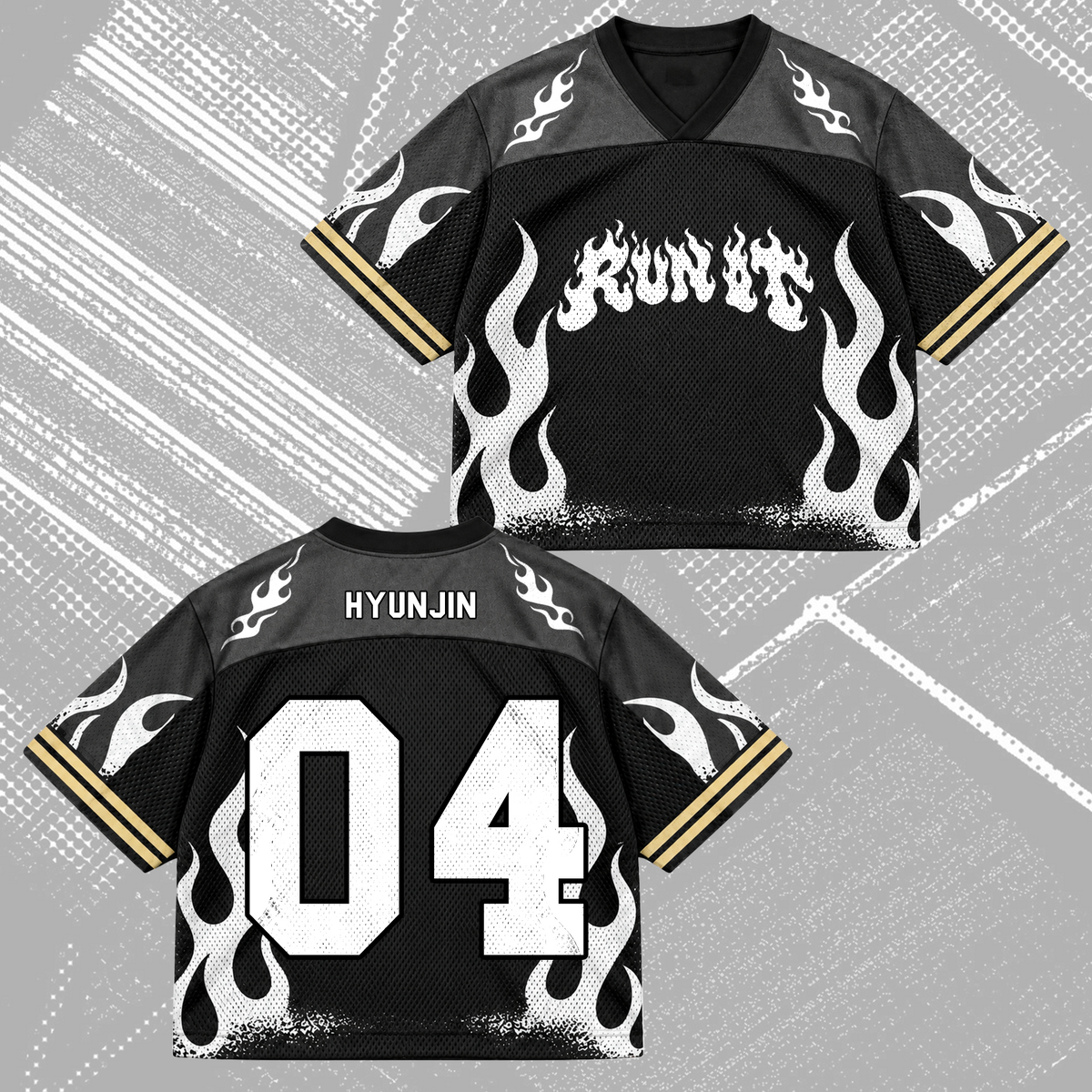 Savage Run It Stay Club All Members Heavy Metal Mixed Mesh Jersey For Stay