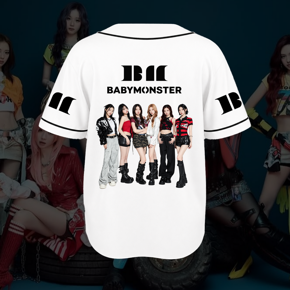 Compelling The Choom World Tour Babymonster Baseball Jersey For Monstiez