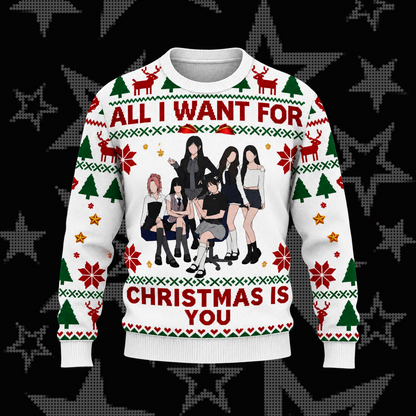 All I Want for Christmas Is You I.V.E Ugly Sweater Gift For Dive