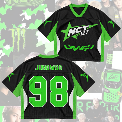 NCT 127 07 Blingy Album Cyber Star Mixed Mesh Trikot Geschenk für Fans
