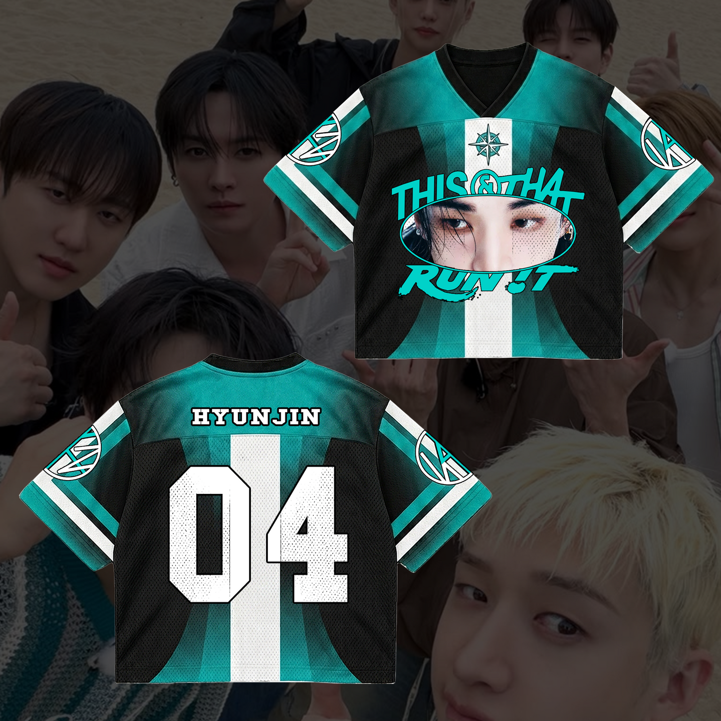 Stray Kids Eye This & That Album Mixed Mesh Jersey Gifts For Stay