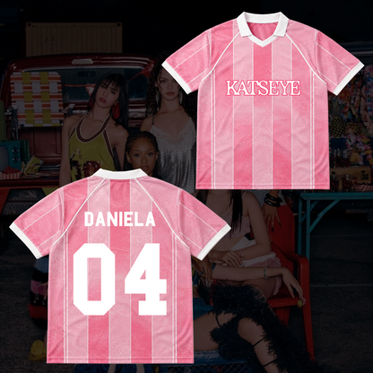 Radiant KATSEYE Winged Neck Baseball Shirt The Wildworld Tour Gift for Fan