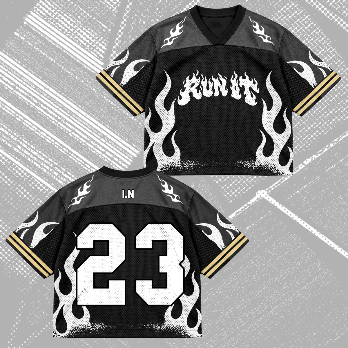 Savage Run It Stay Club All Members Heavy Metal Mixed Mesh Jersey For Stay