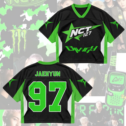NCT 127 07 Blingy Album Cyber Star Mixed Mesh Trikot Geschenk für Fans