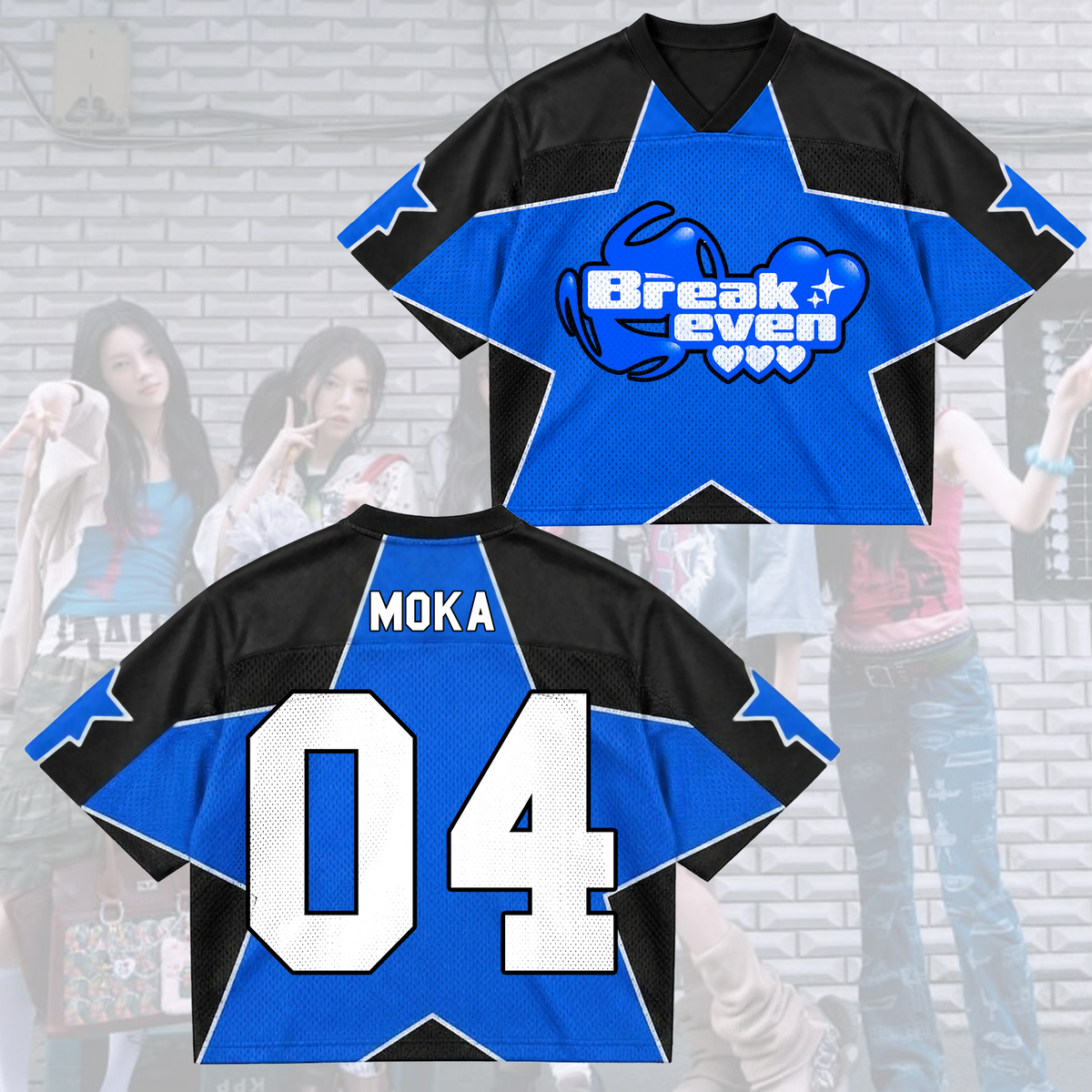 Super Star Breakeven Illit Album Mixed Mesh Jersey Gift For Gllit