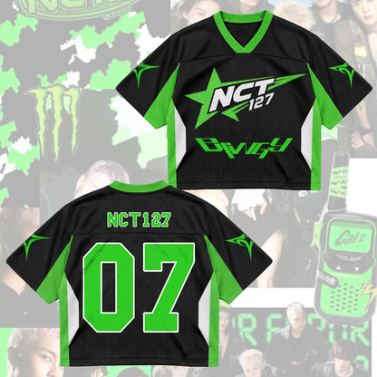 NCT 127 07 Blingy Album Cyber Star Mixed Mesh Trikot Geschenk für Fans