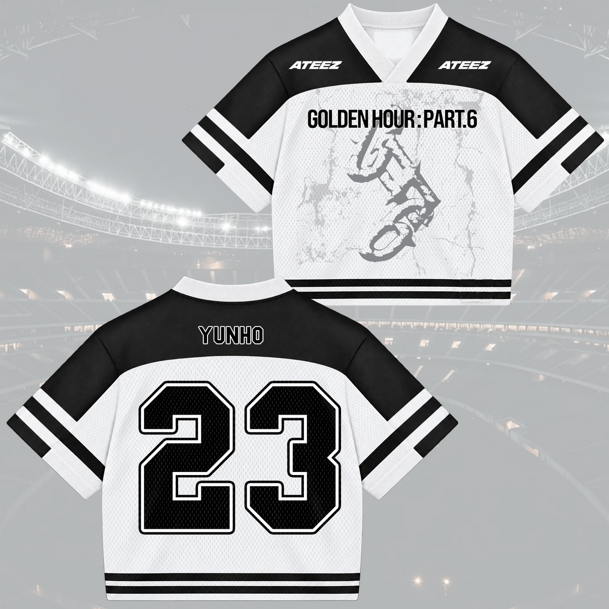 Epic Golden Hour Part 6 ATEEZ Mixed Mesh Jersey Jersey For Atiny