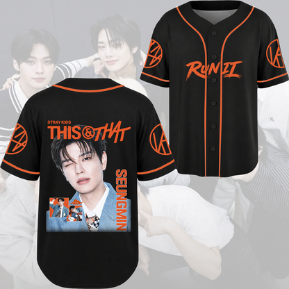 Stray Kids Visual Baseball Jersey Modern Hip Hop K-Pop Streetwear Fan Gifts