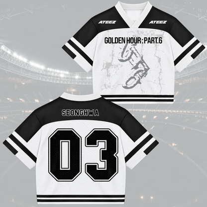 Epic Golden Hour Part 6 ATEEZ Mixed Mesh Jersey Jersey For Atiny
