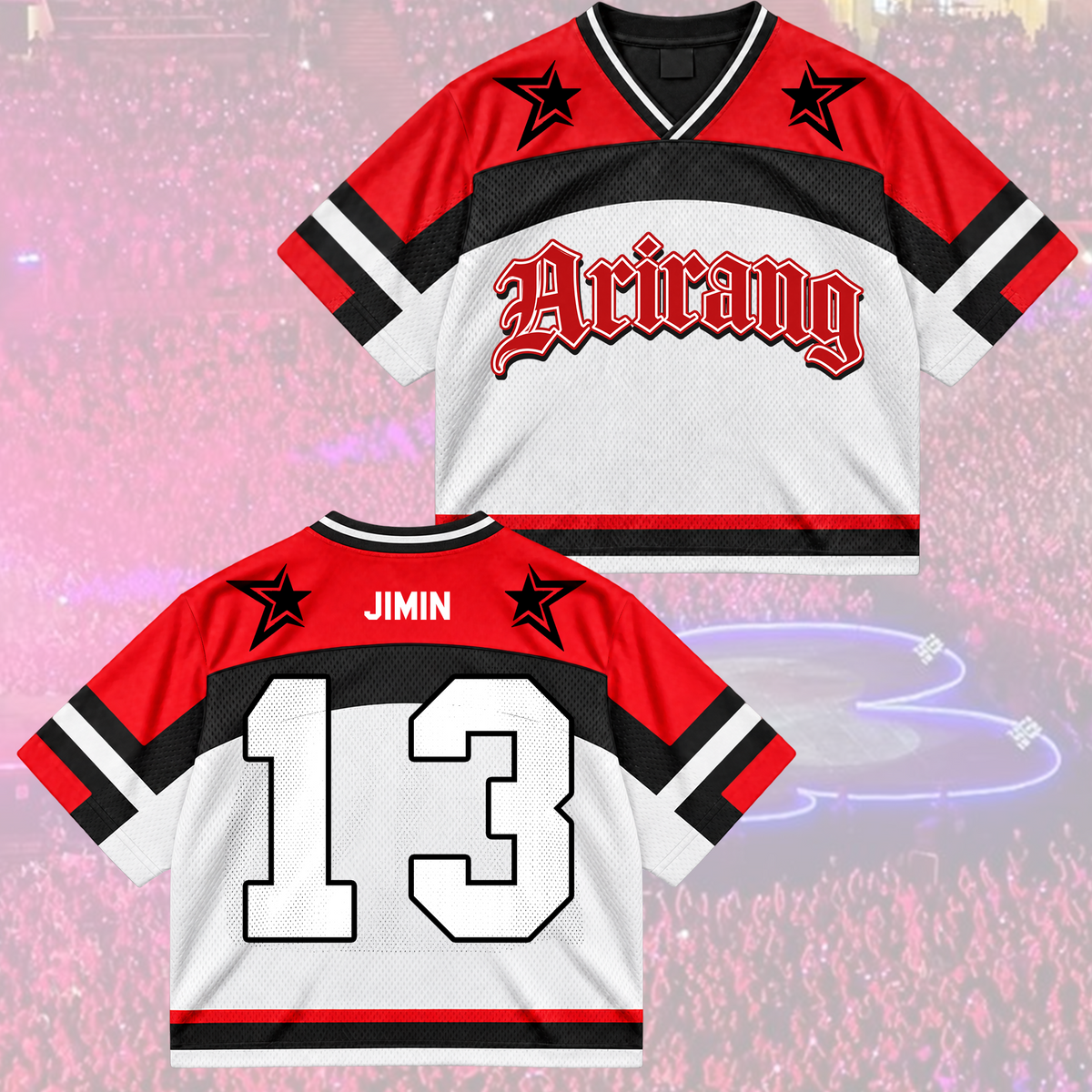 Untamed Arirang Army Club All Members Varsity Athletic Mixed Mesh Jersey For Fans