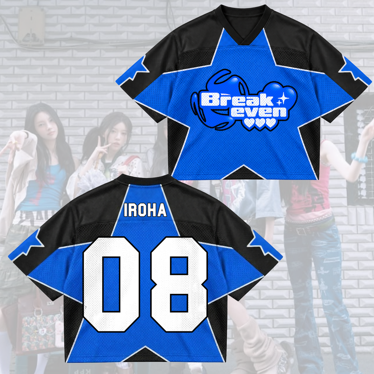 Super Star Breakeven Illit Album Mixed Mesh Jersey Gift For Gllit