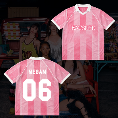 Radiant KATSEYE Winged Neck Baseball Shirt The Wildworld Tour Gift for Fan