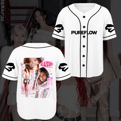 Collage LE SSERAFIM Pureflow Concert Tour Baseball Jersey Gift For Fans