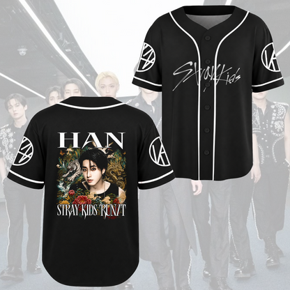 Marvelous Bang Chan Stray Kids Baseball Jersey Run It Kpop Gift for Fan