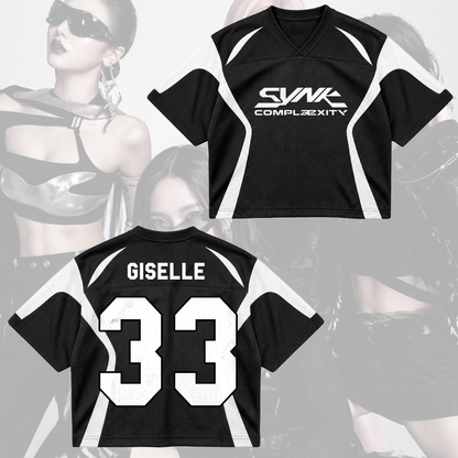 Aespa Synk Complexity Tour Futuristic Cyberpunk Mixed Mesh Jersey Gift For Fans