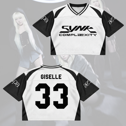Aespa SYNK Complexity Mixed Mesh Jersey Concert Outfit Gift For Fans