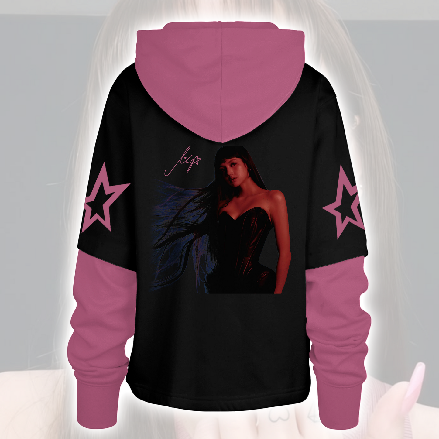 Lisa Viva Allisa Shortstop Hoodie Black Pink Kpop Merch Hoodie Gift For Fans